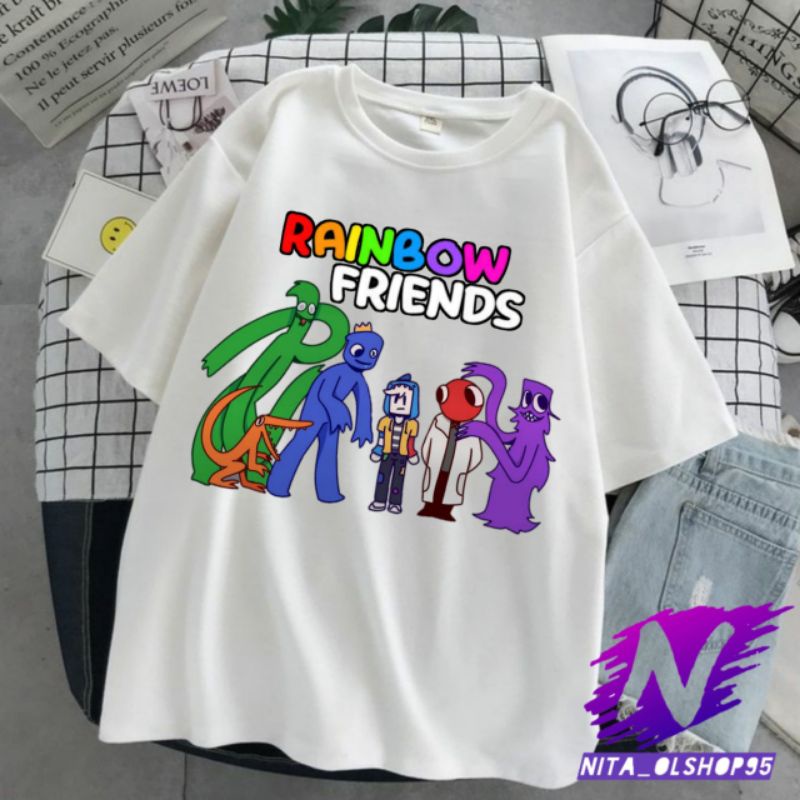 rainbow friends game Roblox kaos anak rainbow friends terbaru premium baju kaos atasan anak