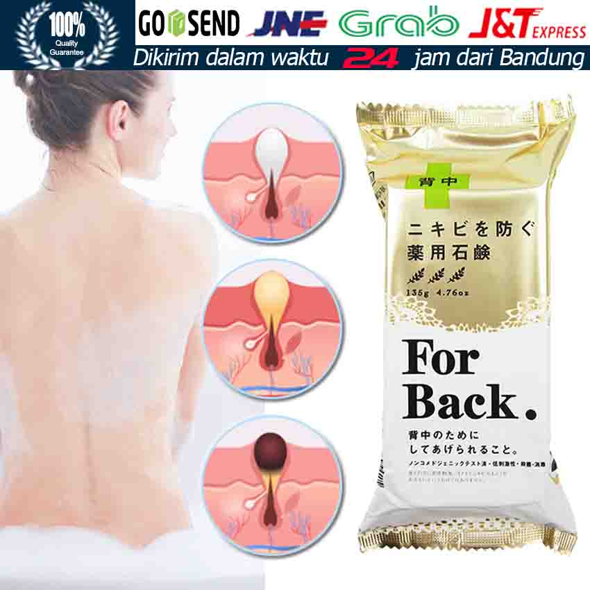 135gr SABUN JERAWAT PUNGGUNG Pelican For Back Acne Medicated Soap Bar