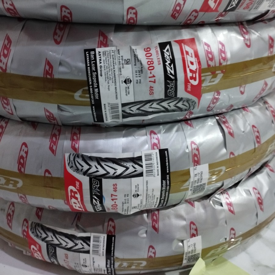 Ban Luar Motor FDR 90/80-17 Genzi Pro Tubeless