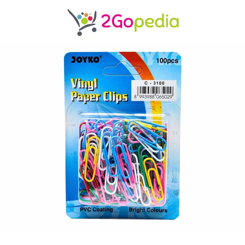 

Klip/ Clip Warna Warni C-3100 Isi 100 Pcs Joyko Grosir Murah Atk