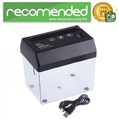 

Limited Mini Usb Paper Shredder With Letter Opener - Hitam