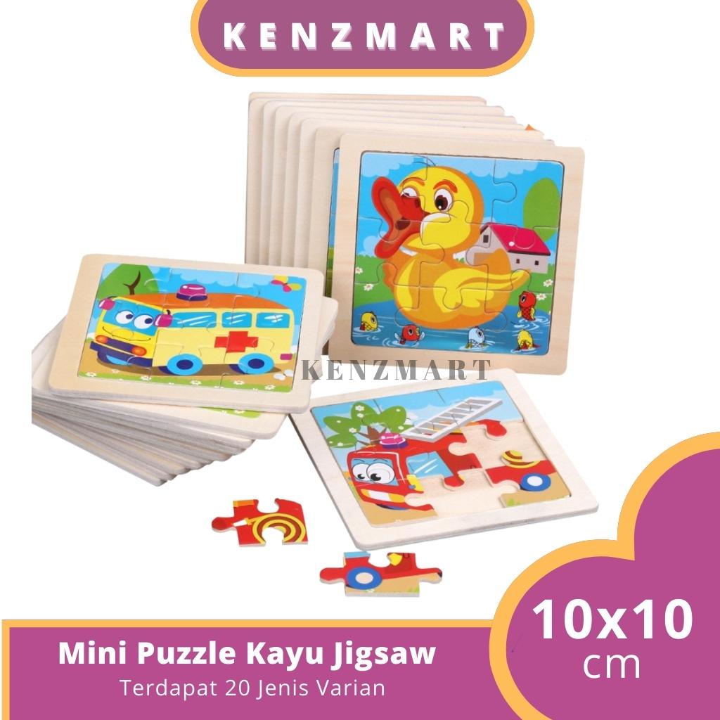 MINI WOODEN PUZZLE ANK PUZZLE PUZLE KAYU JIGSAW MAINAN ANAK EDUKASI MURAH