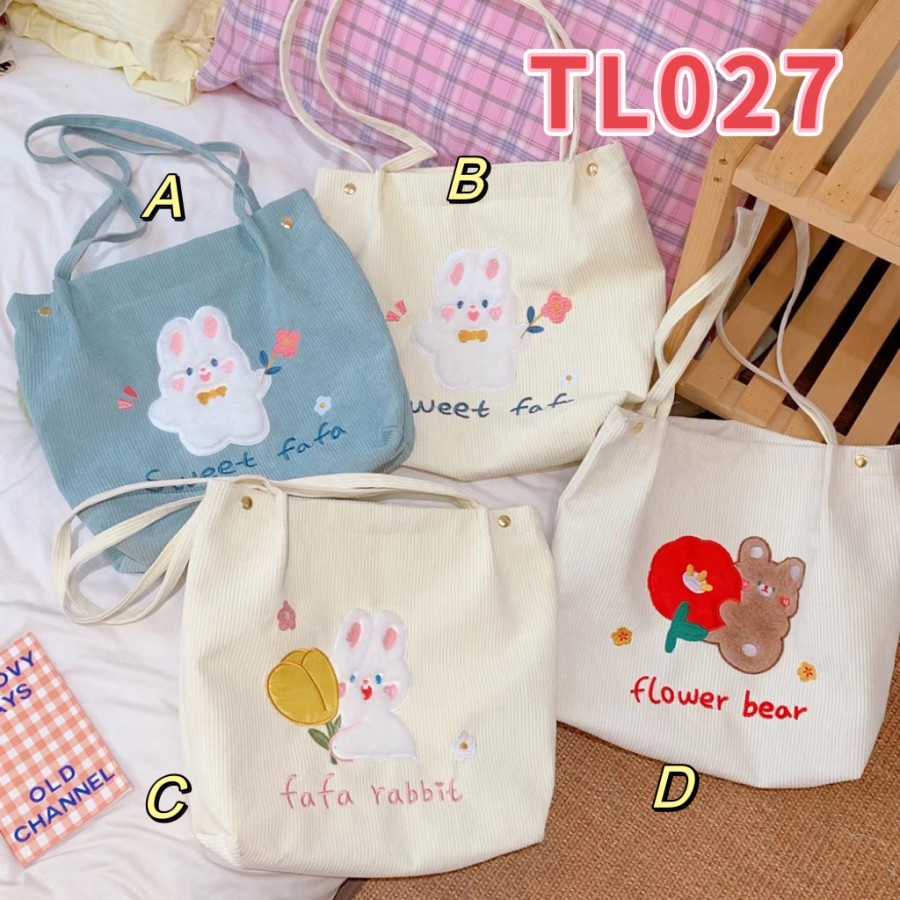 Tas Tote Buludru TL027 Handbag TL028 cute bear rabbit korea style bag handbag