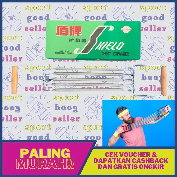 Treksando Chest Expander Shield Olahraga Dada