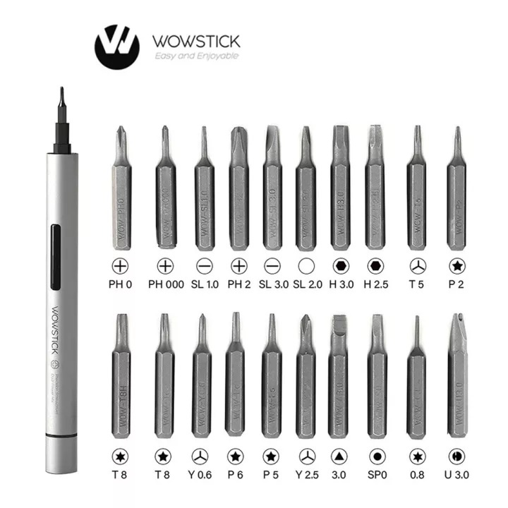 WOWSTICK TRY - Electric Cordless Screwdriver 20 in 1 - Obeng Elektrik
