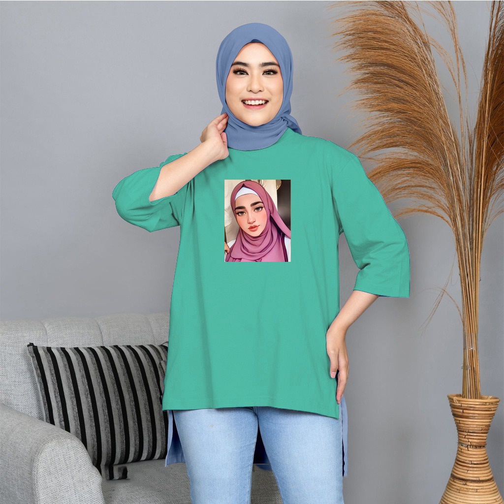 FC - TUNIK BASIC OVERSIZE WANITA HIJAB'S VARIASI 0120 DTF