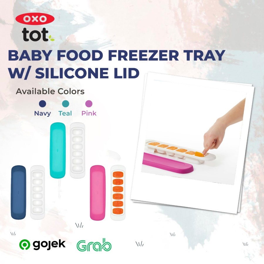 OXO Tot Baby Food Freezer Tray With Silicone Lid 1pc