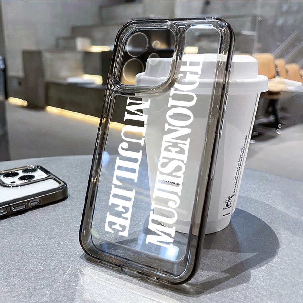Soft Case TPU Transparan Motif Tulisan Inggris Untuk iPhone 14 13 12 11 Pro Max XS Max XR X 14 8 7 Plus SE 2020 2022