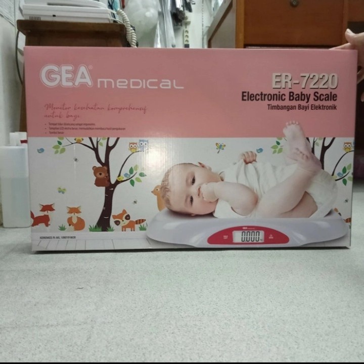 Timbangan Bayi Digital GEA ER 7220 / Electronic Baby Scale -FREE BUBLE