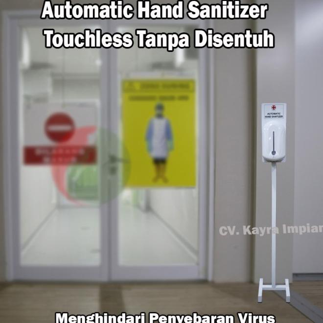 Automatic Hand Sanitizer + Stand Tiang Tempat Hand Sanitizer Komplit