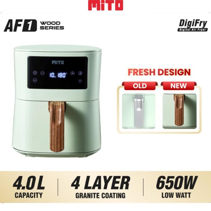 TERLARIS MITO Digital Air Fryer AF1 V2 4L /PERALATAN MASAK SET/PANCI PRESTO/PANCI SET/WAJAN ANTI LEN