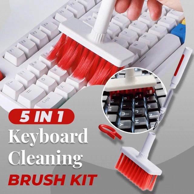 Kuas Keyboard 5in1 Sikat Pembersih Earphone Brush Kit Cleaner Keyboard sikat pembersih multifungsi