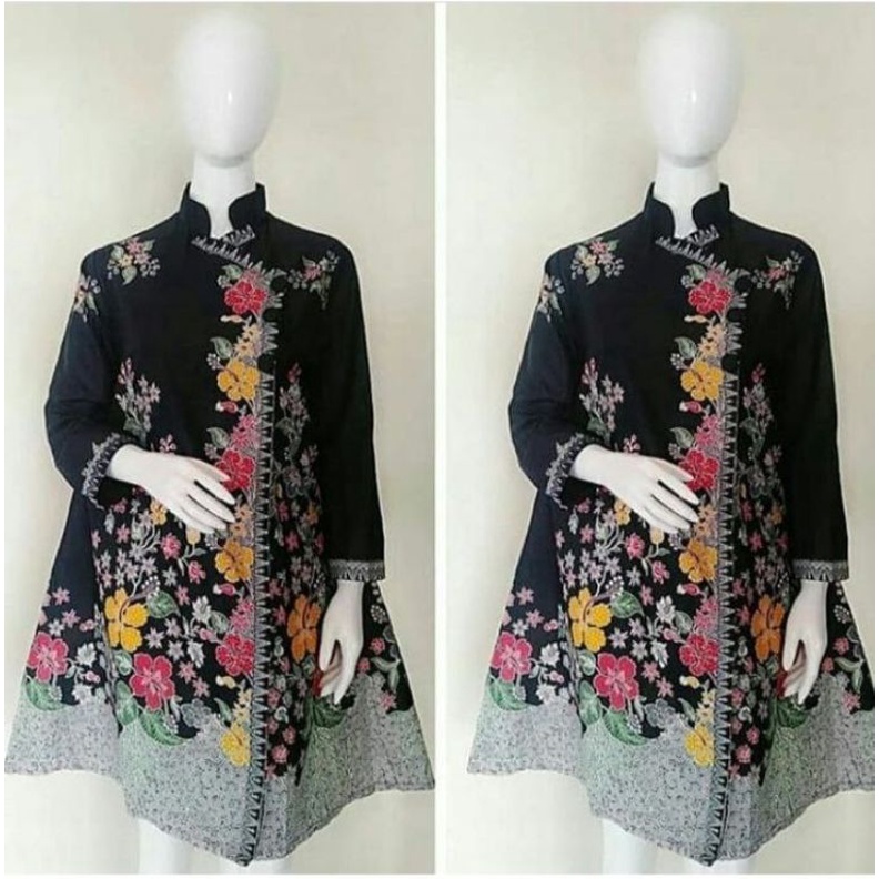 Tunik Batik Wanita Modern / Atasan Batik Jumbo Cewek Ld 120