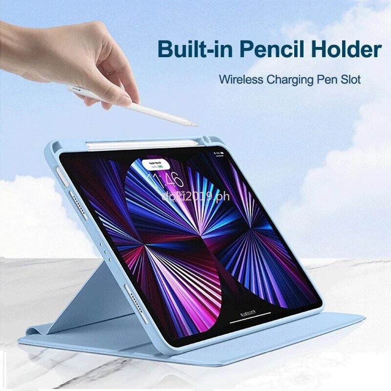 Case Stand Cover iPad Air 5 2021 iPad Pro 11 Air 4 10.9 Pro 12.9 Mini 6 2019 10.2 7 8 9th Generation 360° Case Rotasi