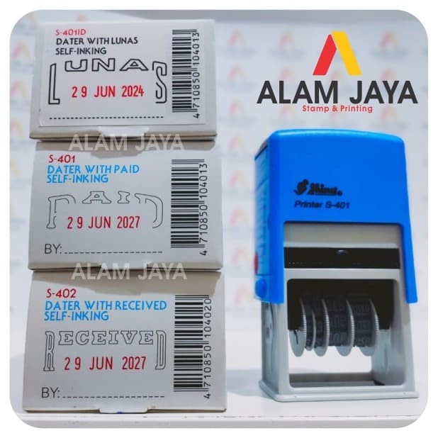 

Star Stempel Otomatis Lunas, Paid, Received Merek Shiny Dengan Tanggal Limited