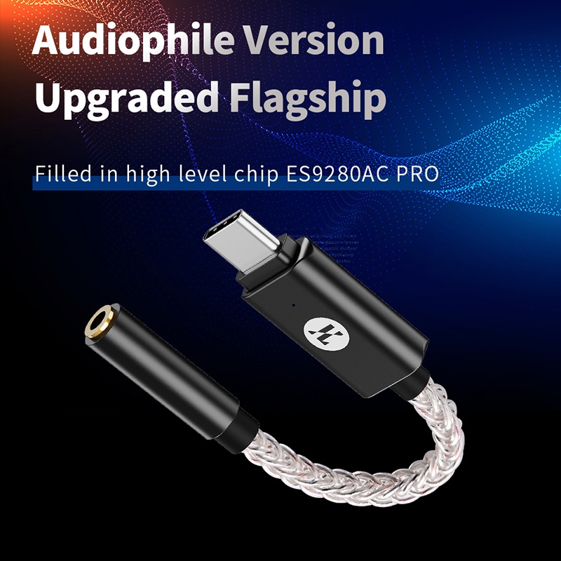 Jcally JM80 Kabel Audio Digital DAC ES9280AC PRO USB Tipe C Ke 3.5mm 32bit / 768KHz Untuk Android / Apple