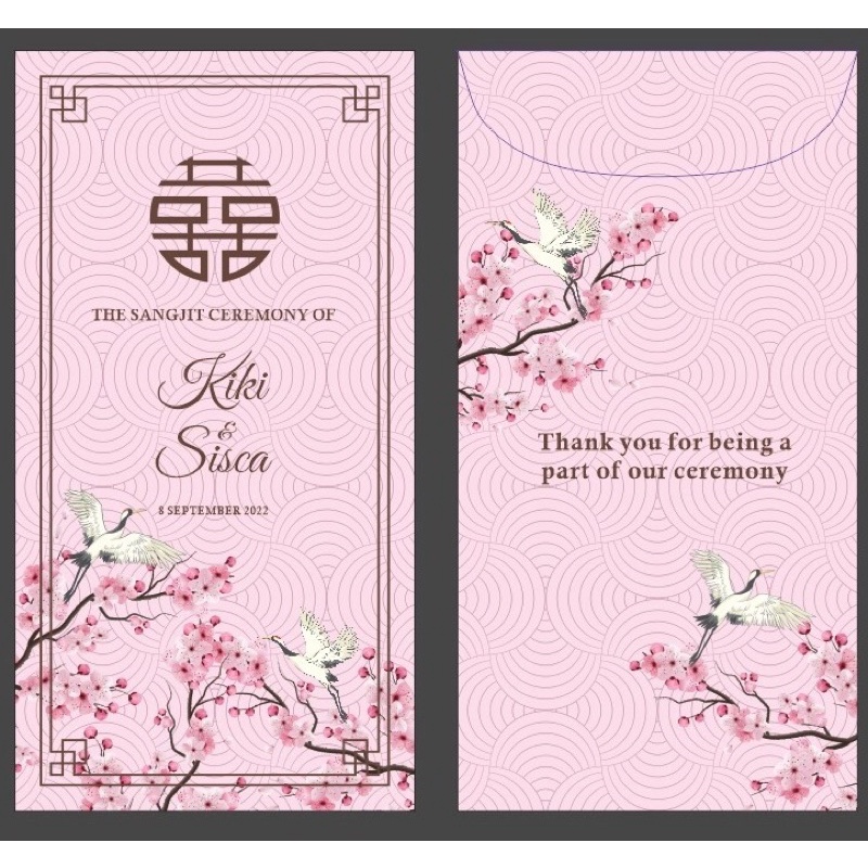 

Angpao Custom / Amplop Weding / Angpao Sangjit Wedding Chinese Custom