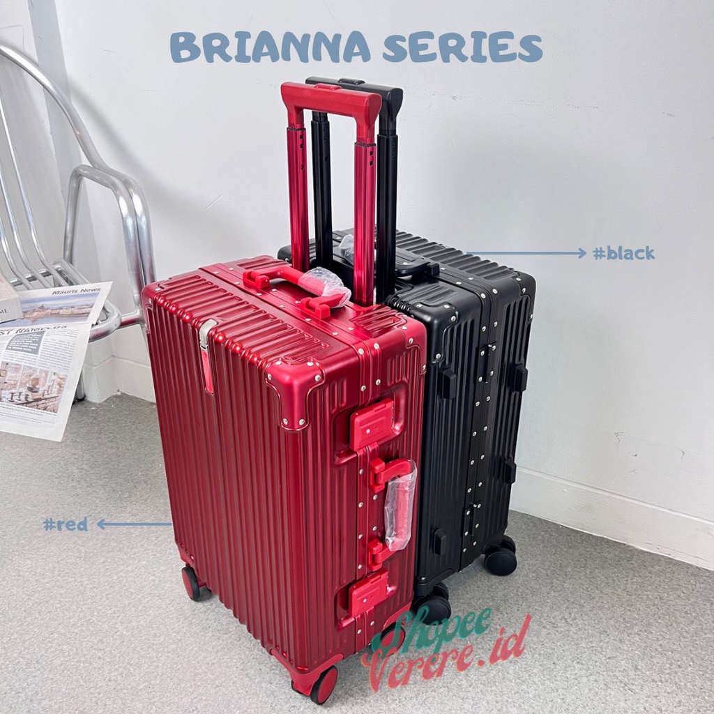 Koper Parkson BRIANNA Series 20 Inch Size Cabin dan 24 Inch Size Bagasi Koper Cabin TSA Lock Frame Aluminium SuitCase Koper Anti Pecah