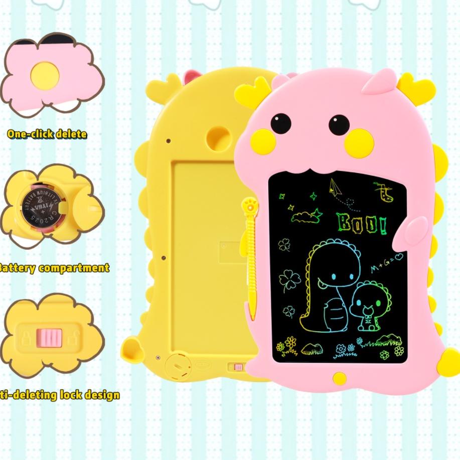 

New Mengmenglong anak-anak LCD papan tulisan tangan warna bayi kartun grafiti lukisan versi papan tulis ✓