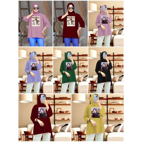 TUNIK HIJAB BAHAN BEBYTERRY L XL XXL