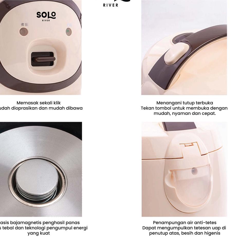 TRXNn4N8--Solo River Smart 1,5L Plastic Shell Automatic Mini Electric Rice Cooker
