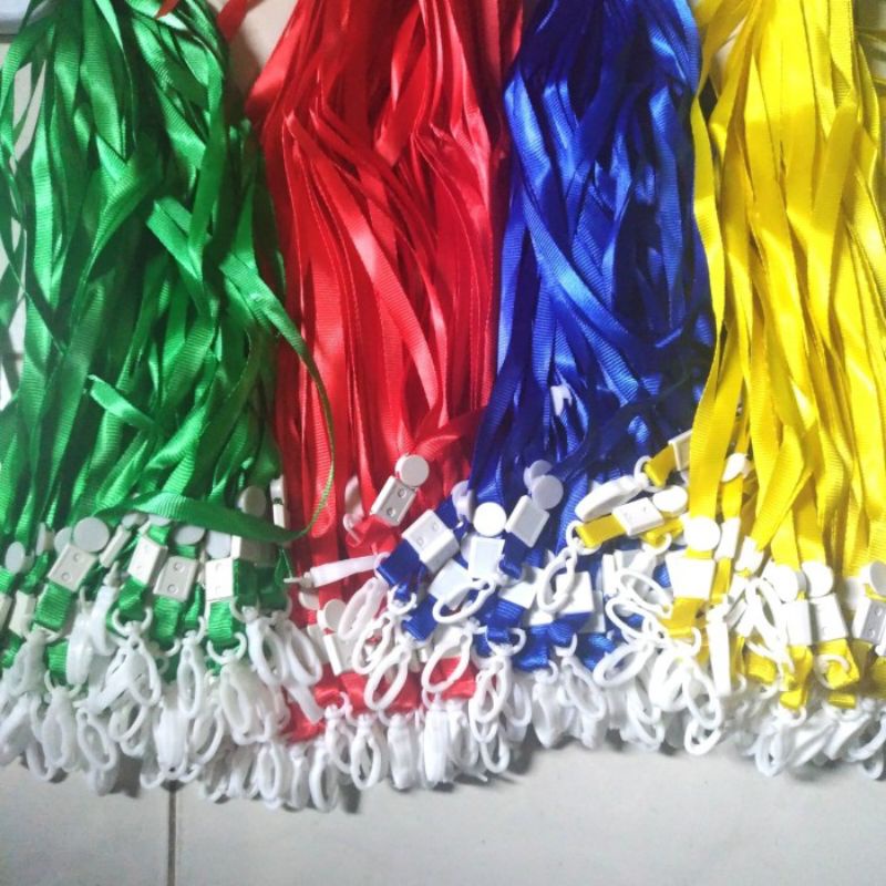 

Tali ID Card / Gantungan Tali Plastik ID Card isi 100 Pcs