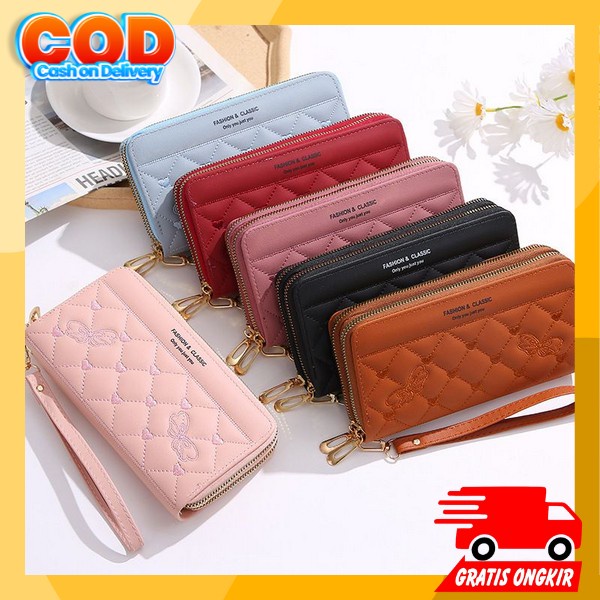 Domp Kartu Wanit Card Holder Import Murah Dompwt Perempuan Simpel Elegan Dompet Ibu2 Mewah Import Do