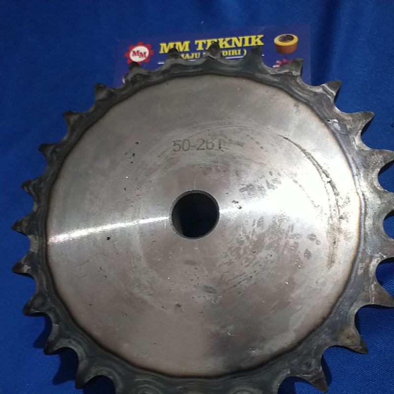 Sprocket RS 50 x 26 T Gear Rantai Single Gir gigi Z 26T RS50 -1 50Z26 50X26T 50-1 tipe B Sproket spr 50-26T 50x1x26T 50-1-26T