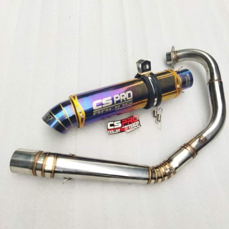 Kenalpot Cs Pro Original Jupiter MX 135 new /old Satria Fu underbone /road race Knalpot Racing Cs pr
