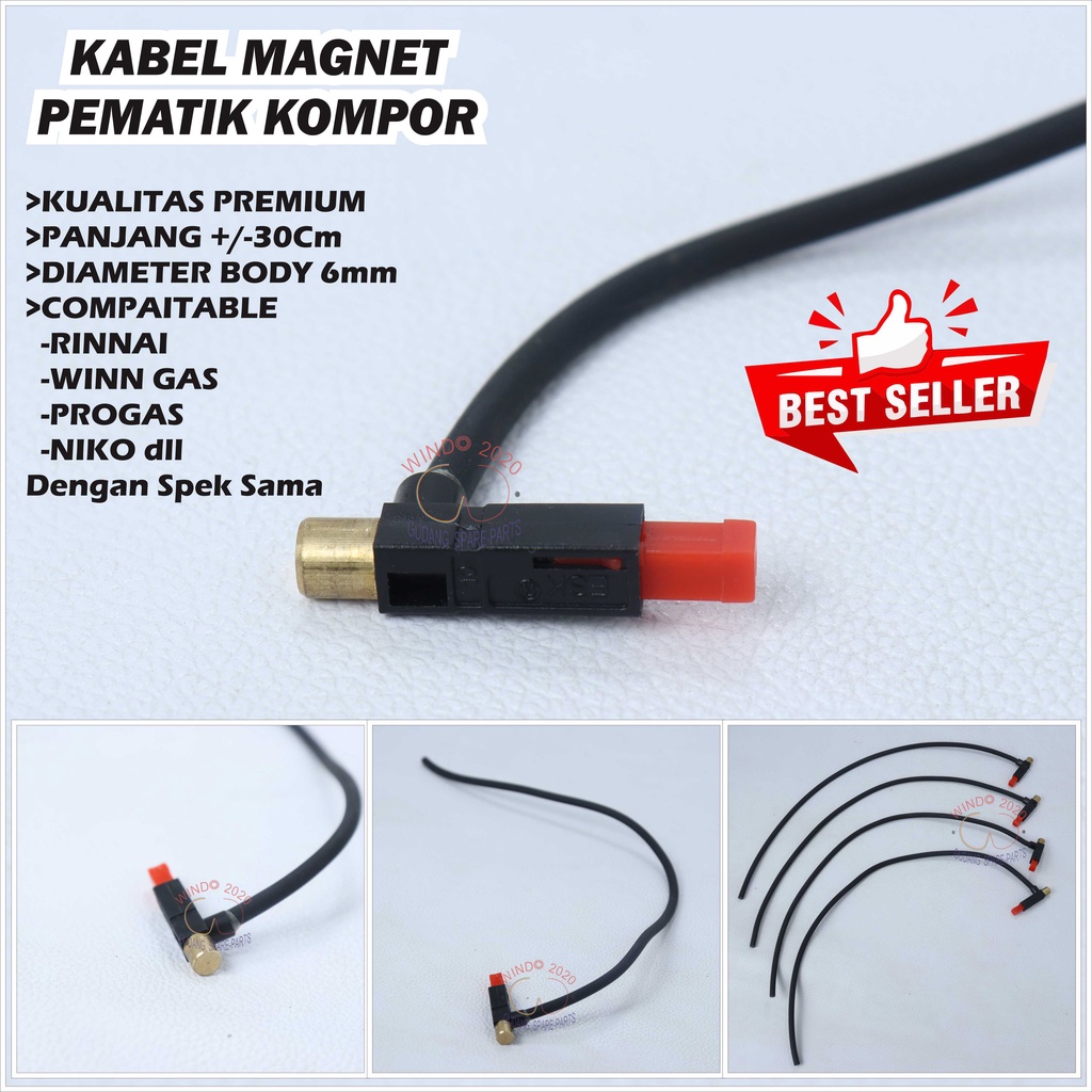 KABEL PEMANTIK KOMPOR GAS PORTABLE UNIVERSAL - MESIN PEMANTIK MULTI WINDO