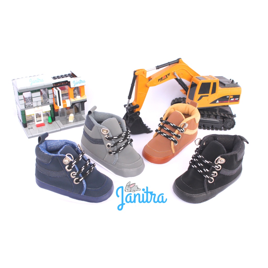 janitra sepatu bayi prewalker belajar jalan bayi gendong baby shoes boot trucker