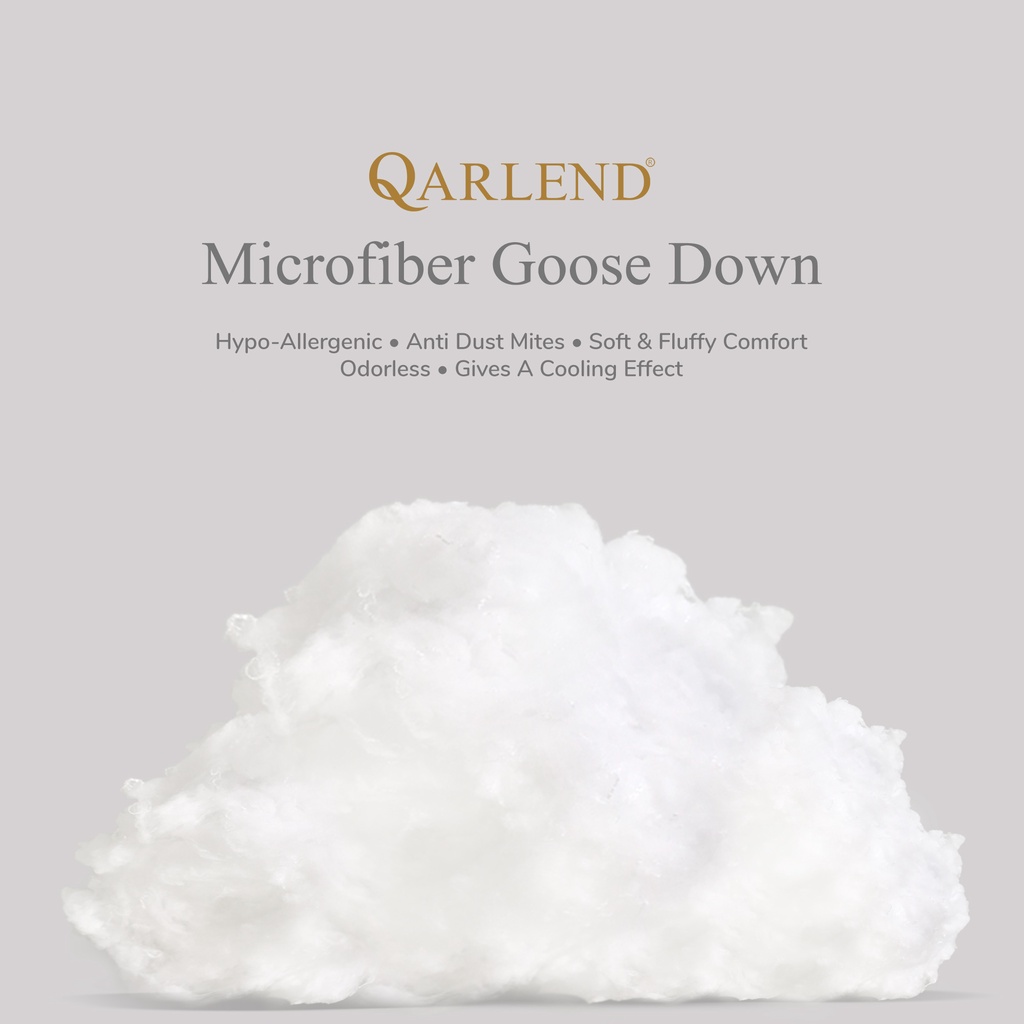 Microfiber Bulu Angsa Sintetis 100 gram - Qarlend - Isian Bantal Padat Empuk