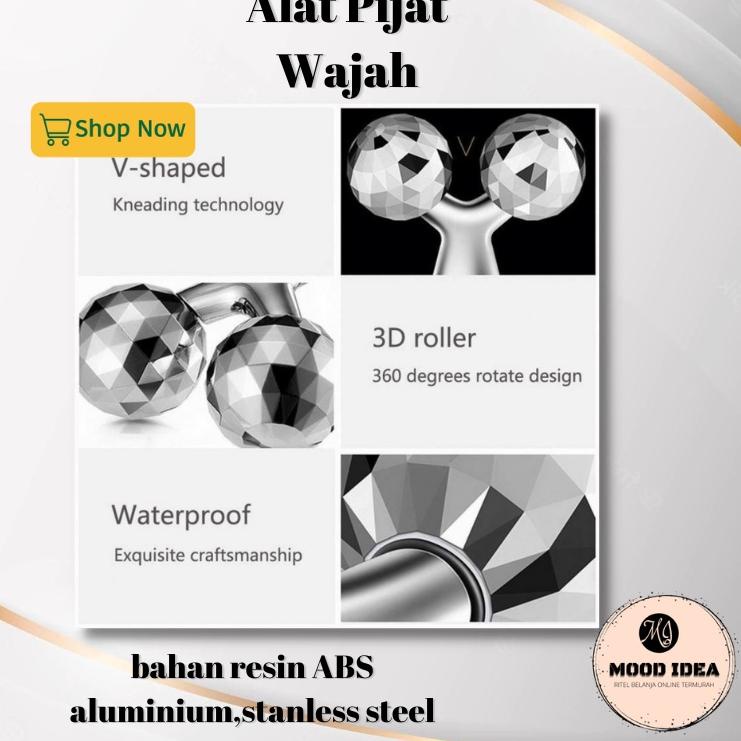 Silahkan Beli--(MI) Alat Pijat Wajah Korea /Roller 3D Massage/ Alat Pijat Serbaguna PL325