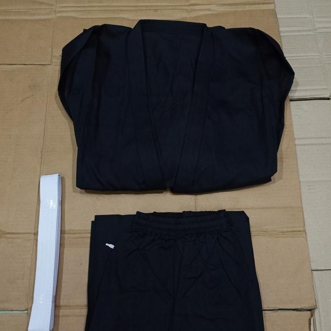 [COD] Baju Karate Hitam Dewasa Adidas/Gap (Black Karate) BERKUALITAS Kode 1407