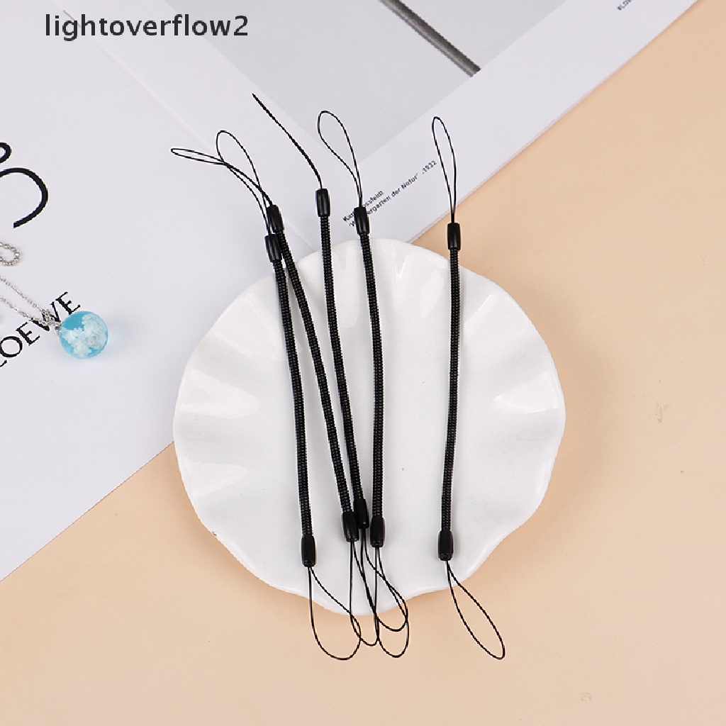 (lightoverflow2) 5pcs / Set Tali Lanyard Spiral Holder Stylus Untuk Handphone (ID)