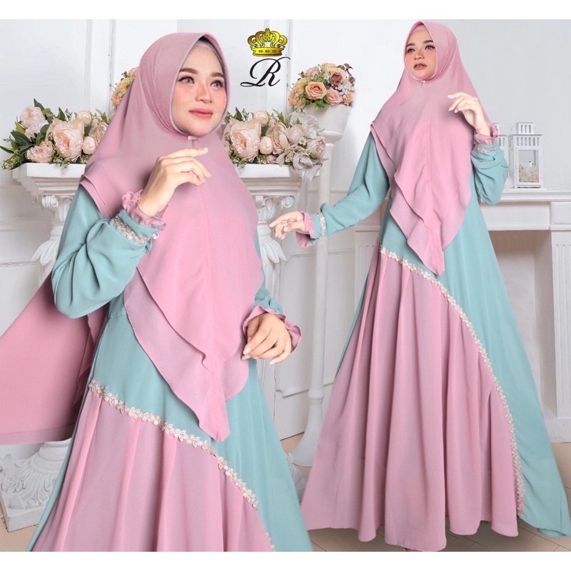 Gamis Ceruty Babydoll Syari Original