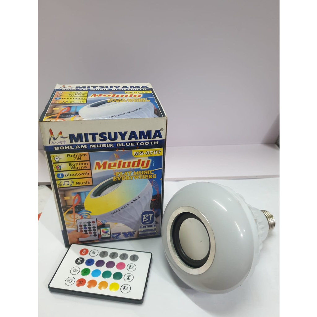 Lampu LED Speaker Mitsuyama MS-0707+Remote/Speaker Bluetooth Ms-0707/ Lampu Disco