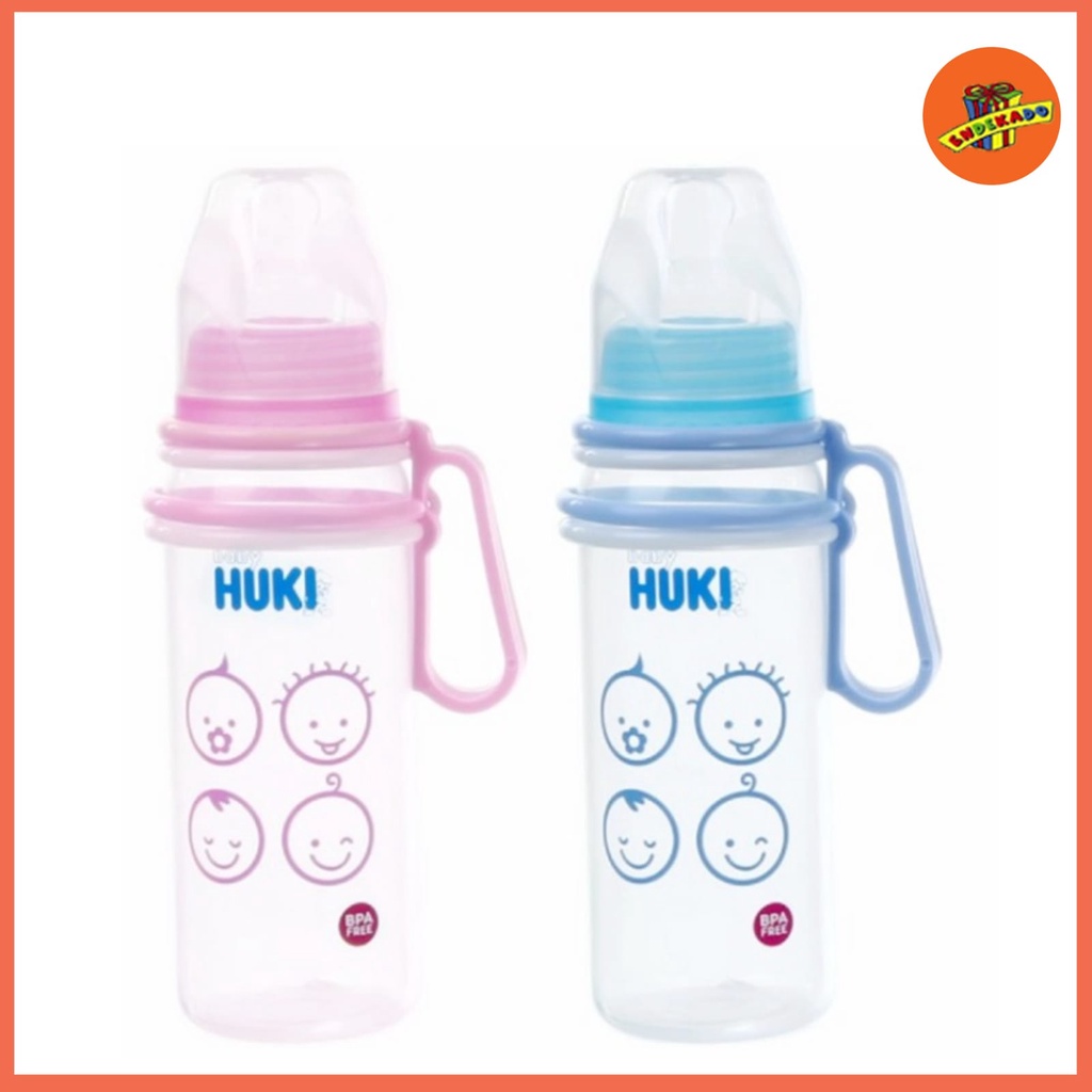 MAKASSAR! HUKI BOTOL BP With HANDLE 240ML - Botol Susu