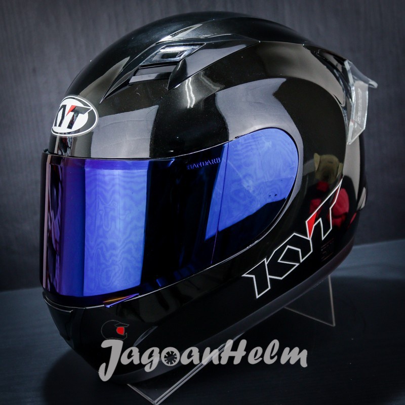 HELM KYT R-10 Black MetalicPAKET GANTENG Helmet SOLID / helm pria keren murah / helem cocowk keren /