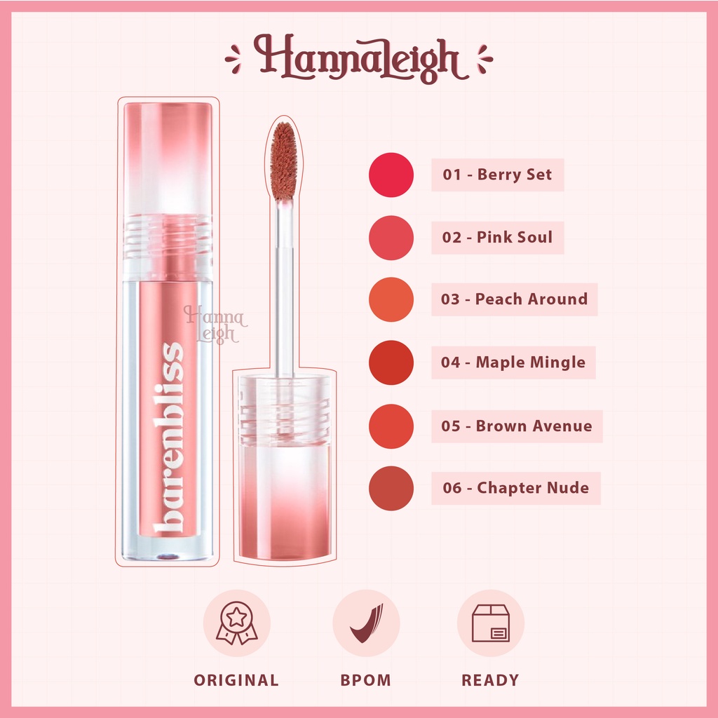 (READY &amp; ORI) BARENBLISS Berry Makes Comfort Lip Matte Lipstick