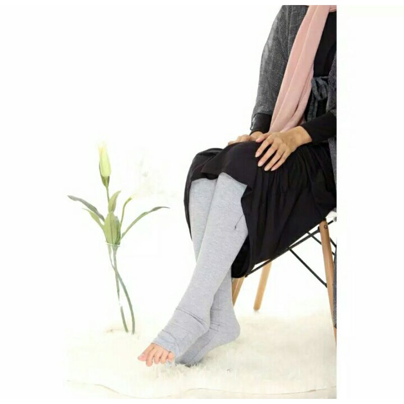 LEGGING WUDHU MUSLIMAH KAOS SOFT RAYON