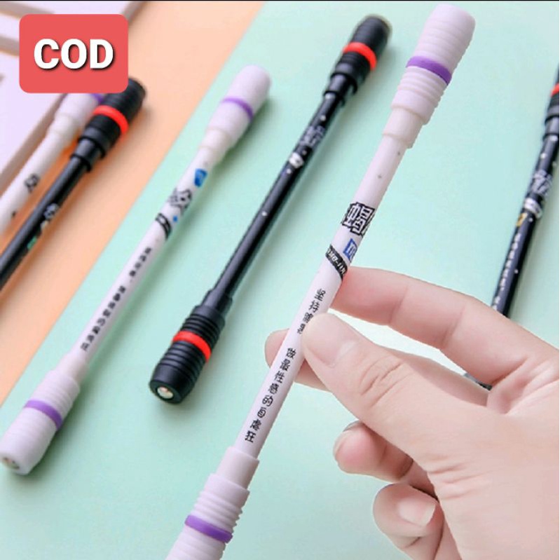 AESTHETIC SPINNING PEN BALANCE TERBARU ANTI SLIP PEN PUTAR PEN ANTI STRES PEN AJAIB