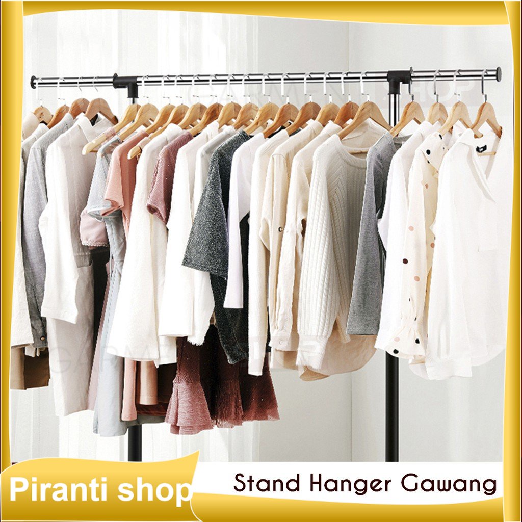 stand hanger gantungan baju gantungan baju aesthetic gawang baju besi gawangan baju hanger besi tian