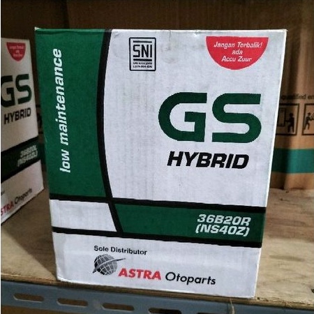Aki Mobil GS Astra hybrid NS40Z 36B20R 12Volt - 35Ah