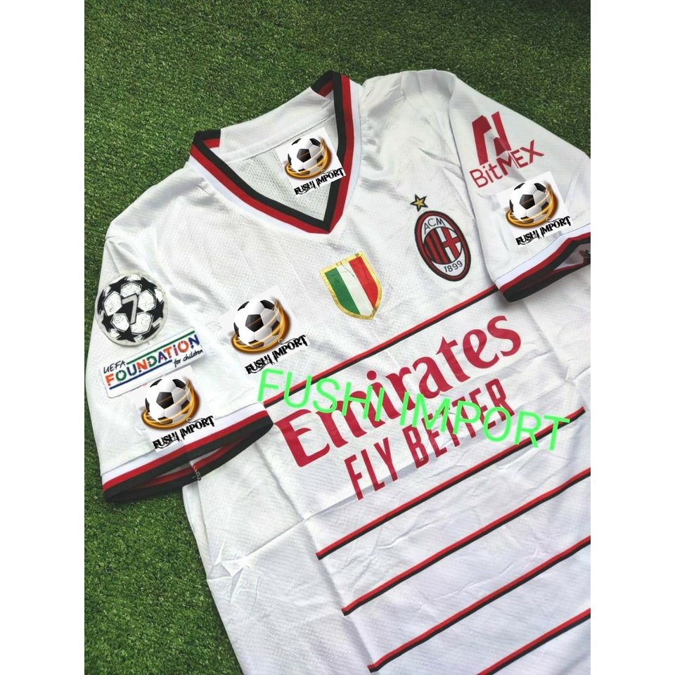 Jersey Baju Bola Milan Away Full Patch 2022 2023 Grade Ori