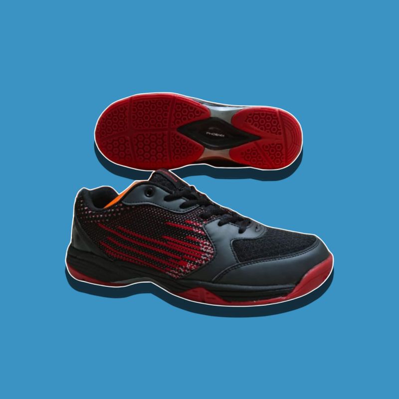 Sepatu Phoenix Pria Original Badminton Hitam Sepatu Bulutangkis Pria Original 100% Jadul Mahal Sol K