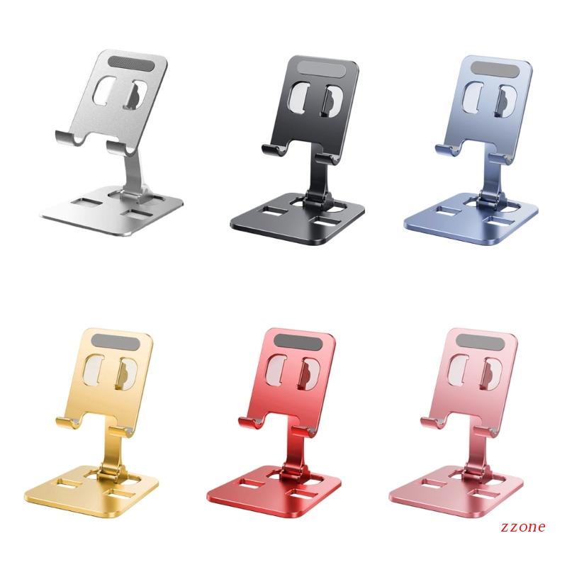 Zzz Stand Holder / Dudukan Ponsel / Tablet Model Lipat Bahan Aluminum Untuk Meja