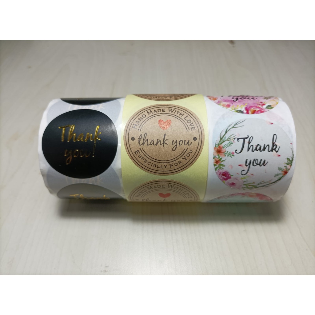 

Sticker Ucapan terima kasih diameter 3,8cm/sticker kemasan/sticker hampers (25pc)