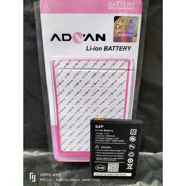 Baterai | Battery | Batre Advan S4F original