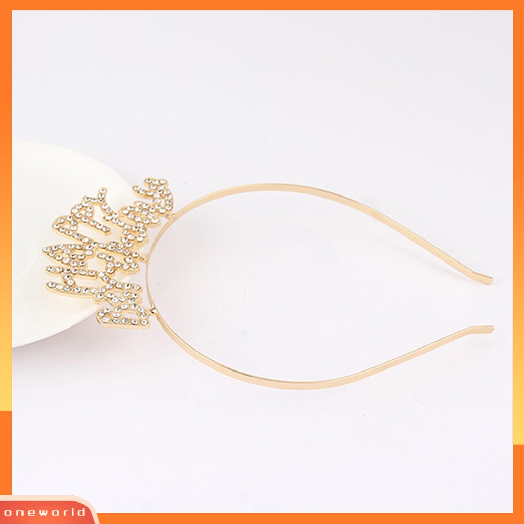 |Onewo Dress Mini Lengan Pendek Untuk Wanita| Bando Mahkota Aksen Glitter Bahan Alloy Anti Karat Tahan Lama Untuk Anak Perempuan